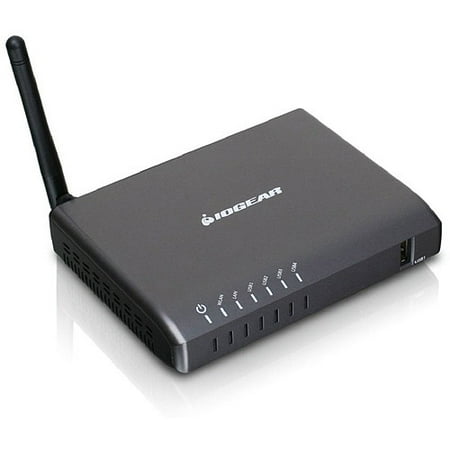 IOGEAR Wireless 4-Port USB Sharing Station, Black