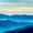 Smoky Mountain, variant on Elephant Stock Vang Vieng Mountain Range Wall Art - Horizontal Canvas Wall Art - Living Room Wall Decor - Nature Canvas - Black And Blue Decor - 12" x 8"