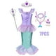 thumbnail image 4 of Vestido de disfraz de La Sirenita de Disney para niños, disfraz de Ariel para fiesta de carnaval, ropa para niños, vestido de cumpleaños de verano, 4 of 4