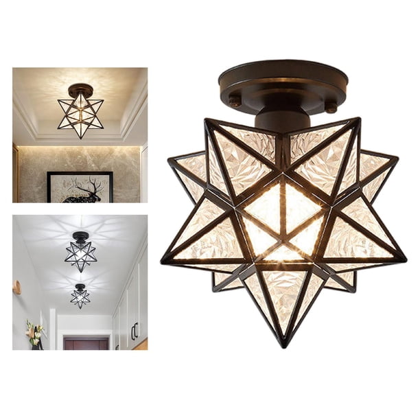 Luz de tejado moderna, iluminación de tejado regulable, forma de estrella para comedor, dormitorio, cocina, pasillo, lámpara decorativa Salvador luz de techo de montaje empotrado