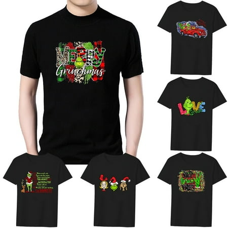 

MLFU Christmas Elf Adult Kids Short-Sleeve T-Shirt Fashion Tops Size XXS-5XL