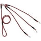 thumbnail image 1 of correa triple (roja) con mango de nailon suave para pasear a 3 perros., 1 of 5