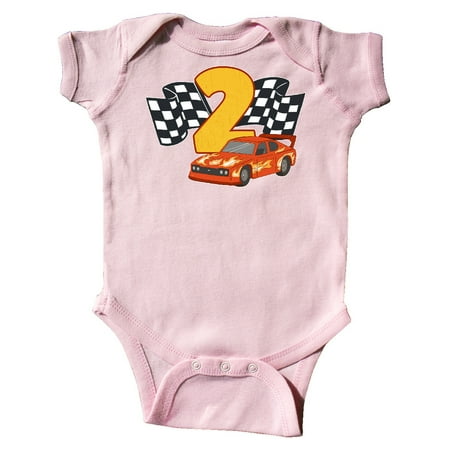 

Inktastic Number Two Race Car Gift Baby Boy or Baby Girl Bodysuit