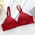 thumbnail image 2 of Uqiangy Jelly Bras for Women Corset Tops Sport Bra Women's Bras Lace Sports Bras for Women Longline Bras for Women Red 2XL, 2 of 9