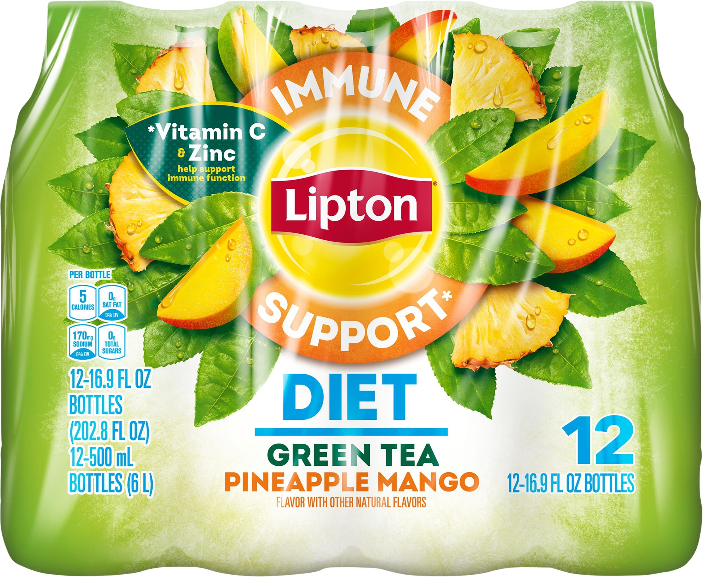 ダイエットリプトングリーンティー シトラス 12カウント 各16.9 Fl Oz Diet Lipton Green Tea, Citrus