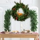 thumbnail image 3 of Bearachild Guirnalda de Navidad con de pino, alce bonito, ventana colgante, pared, forma redonda, guirnaldas, colgador de aro impermeable, colgante Kits de decoración para fiestas Bearachild HA067915-00, 3 of 6