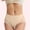 Beige, variant on Kiplyki Flash Deals Womens Underwear Thin Mid Waist Postpartum Briefs Waist Closing and Hip Lifting Mesh Breathable Pure Panties