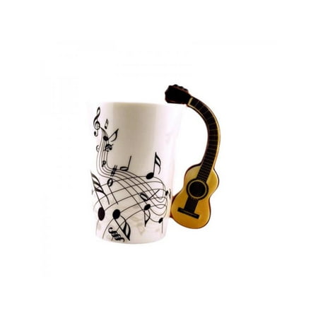 G35 Ceramic - Creative Novelty Guitar Ceramic Cup Personality Music Note Mug Cup Coffee Tea Milk Cup Unique Gift