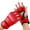 Red, variant on kesoto Half Finger Boxing Gloves MMA Gloves Mitts Shock Absorption Sparring Gloves Boxing Fight Gloves for Karate Fighting Black Skeleton