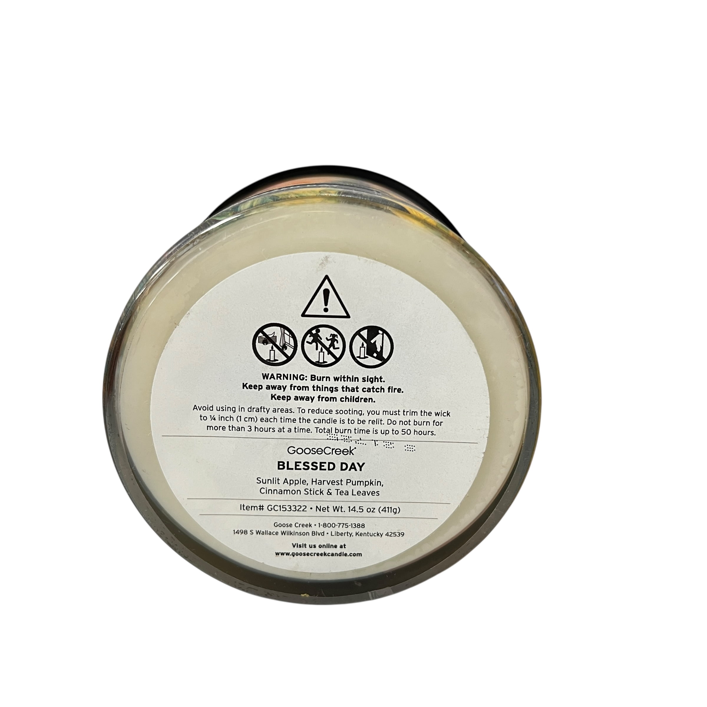 Goose Creek Blessed Day Scented 3 Wick Candle 14.5 oz