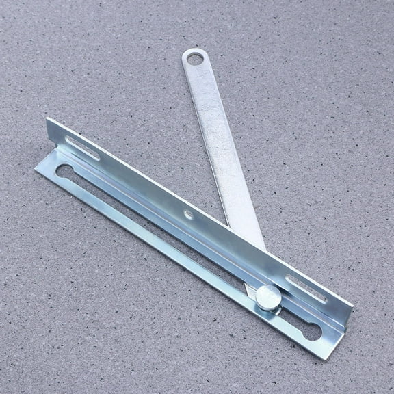 HORIALENCE Stainless Steel Folding Shelf Bracket 1Set 9.3*1.6*0.08in Silver Rectangular for Diy Projects