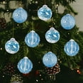 thumbnail image 5 of KOYPTL 9 Pcs Delicated Christmas Balls Ornaments Set 3.14 Inch Painted Christmas Tree Ornaments Plastic Shatterproof Xmas Hanging Ornaments Christmas Decorations for Xmas Tree Home Decor Blue, 5 of 7