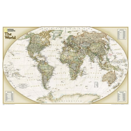 - National Geographic - World Explorer Executive Map Laminate... Laminated