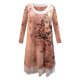 thumbnail image 4 of Vestido de empalme suelto de manga larga con estampado de mariposa y cuello redondo informal para mujer Pompotops hdfakjf180, 4 of 5