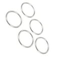 thumbnail image 4 of 5 Pcs Anneau Rond Soudé en Acier Inoxydable de Qualité Marine pour Navigation Plongée Bagages 4x40mm, 4 of 5