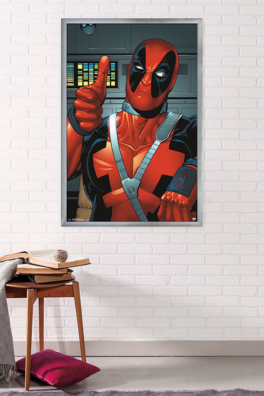Marvel Comics - Deadpool - Thumbs Up Wall Poster, 22.375" x 34", Framed