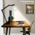 thumbnail image 2 of Led Desk Lamp with Clamp, Architect Desk Lamp for Home Office with Atmosphere Lighting, 24W Ultra Bright Auto Dimming Computer Light Stepless Dimming and Tempering LED Table Light, 2 of 5