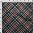 thumbnail image 3 of oneOone Cotton Cambric Fabric Tartan Check Print Sewing Fabric BTY 56 Inch Wide, 3 of 4
