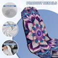 thumbnail image 6 of Uorisanigo Car Seat Towel Cover Front Car Seat Covers Universal Purple Mandala Floral Front Seat Cover Easy to Install Post Workout Sweat Washable Cover Fit Most Car, Truck, Suv, or Van, 6 of 8