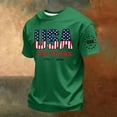 thumbnail image 2 of LWavelet 4th of July Men's T-Shirt American Flag Patriotic Tee Independence Day Short Sleeve Tee Top, 2 of 5