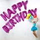 thumbnail image 3 of Happy Birthday Balloons Banner 3D Lettering Mylar Foil Letters, decoración inflable para fiestas y decoraciones para eventos para niños y adultos púrpura Jormftte LRWJ574-4, 3 of 6