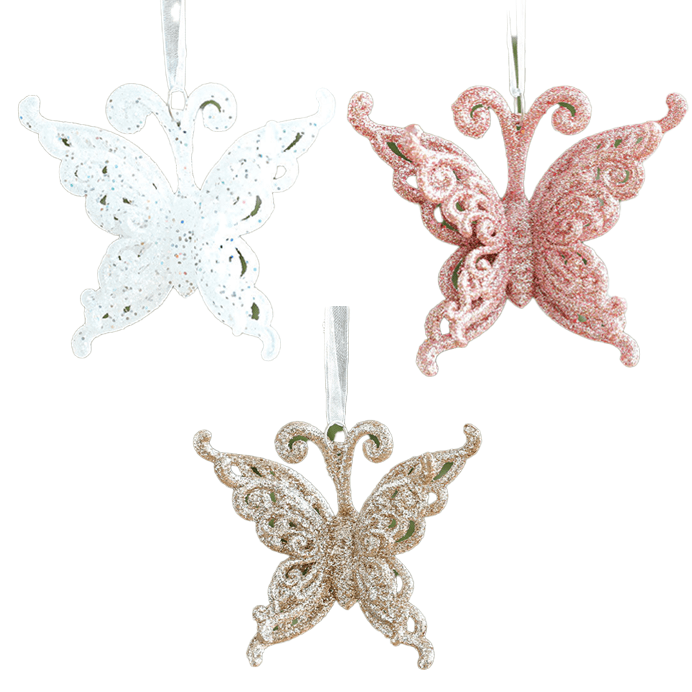 Christmas Glitter Decorations Christmas Tree Hanging Ornament for Xmas Tree Wedding Wreath Decor