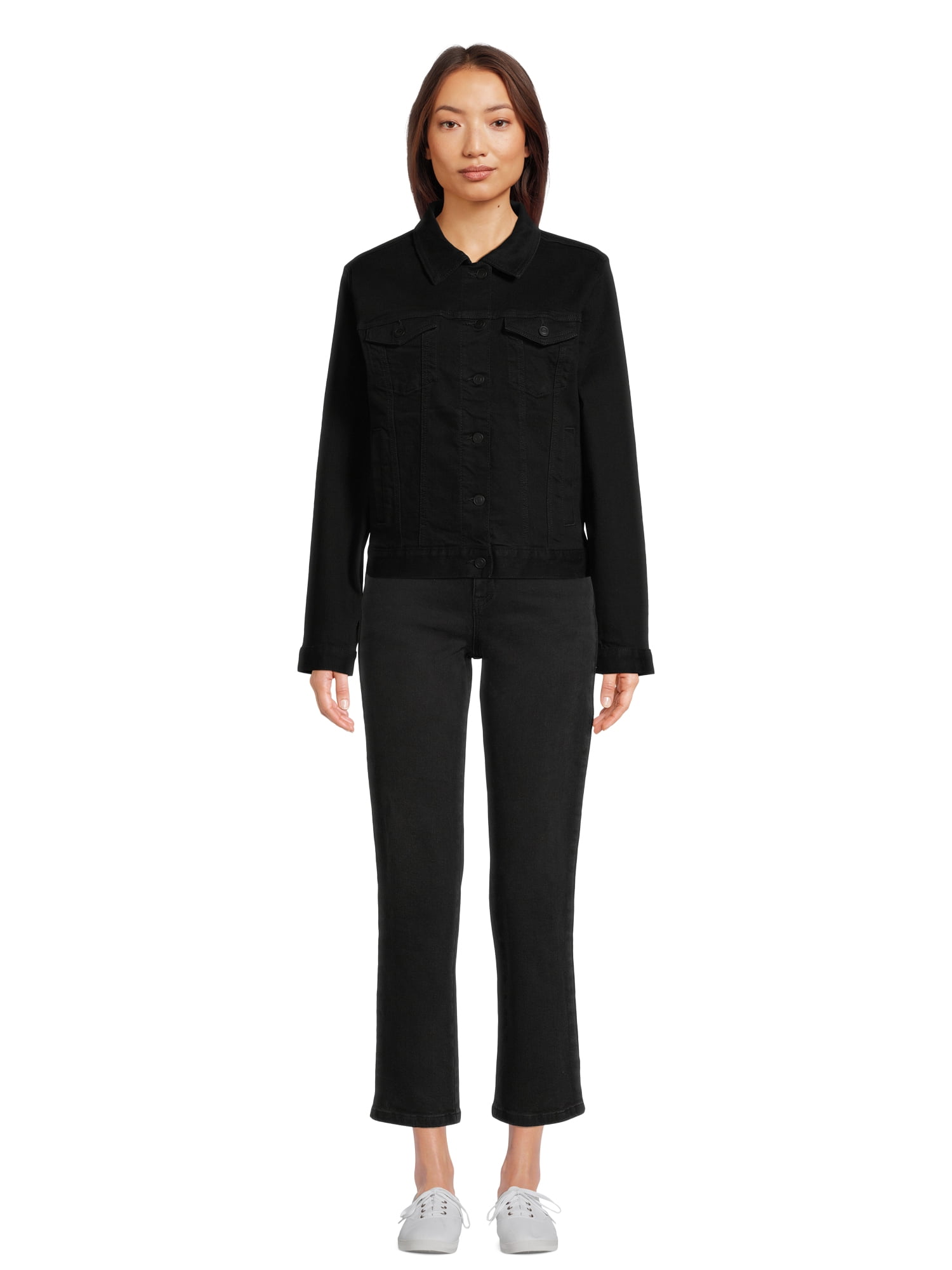 Time and Tru Women's and Women's Plus Denim Jacket, Sizes XS-4X