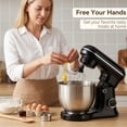 thumbnail image 4 of Stand Mixer 5.5Qt 3-In-1 Kitchen Mixer with Flat Beater, Dough Hook, Balloon Whisk, Electric dough mixers are suitable for home use., 4 of 14