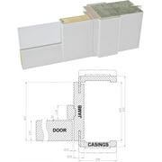 Sartodoors Solid French Double Doors, 12-Lite Clear Glass Panels, Wood with Regular Panel Frame Trims, Sturdy White Silk Finish for Bathroom/Bedroom | Felicia 3355 | Size:24x84