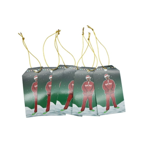 Snoop Dogg Green Holiday Gift Tag Set, 6 Count (2.3" x 4")