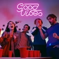 thumbnail image 6 of Good Vibes Neon Sign, LED Neon Signs for Wall Decor, Neon Lights Powered by USB for Bedroom, Party, Bar, Wedding Decor, 6 of 7
