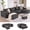 Gray, variant on Weture 135.4" Modular Sectional Sofa, Cloud Couch with Deep Seat, Corduroy U-Shaped Boneless Couch with 6 Seat, Black