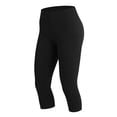 thumbnail image 6 of Capri Leggings for Women High Waisted Tummy Control Workout Yoga Pants with Pockets for Running Gym Fitness Tights Black XL, 6 of 8
