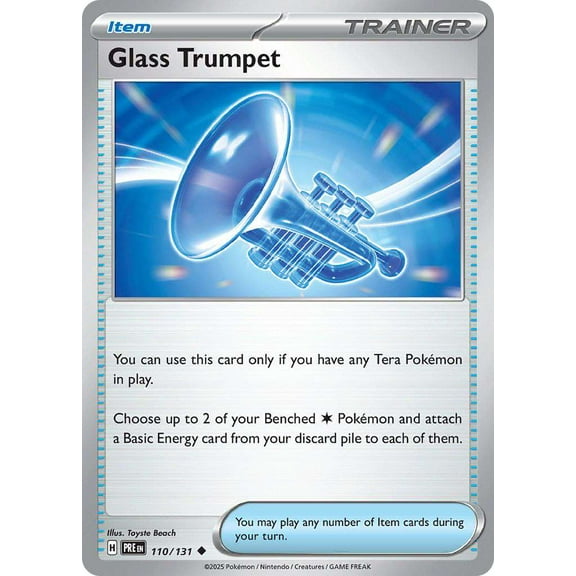 Pokemon Prismatic Evolutions Uncommon Glass Trumpet #110