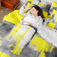 thumbnail image 4 of Homewish Yellow Watercolor Square 7pcs Queen Bedding,Vintage Abstract Artwork Bedding Comforter Set Queen,Polkadot Reversible, 4 of 8