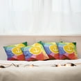 thumbnail image 4 of Ambesonne Colorful Throw Pillow Cover 4 Pack, Holiday Sailor Summer, 18", Multicolor, 4 of 5