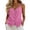 Pink, variant on Hvogkswy Womens Button Down Linen Camisole Tops Solid V Neck Sleeveless Tops Loose Breathable Beach Vacation Summer Casual Tank Tops