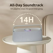Home Speaker – 80W 2.2.1 Acoustic System, Immersive Spatial Audio, LDAC Hi-Res Sound & 14 Hours of Battery Life (Cool Grey) Tronsmart Fitune X30