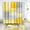 Yellow, variant on 4 Pcs Shower Curtain Set Yellow Grey Abstract Painting Gray Vintage Retro with Non-Slip Rugs Toilet Lid Cover and Bath Mat Bathroom Decor Set