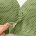 thumbnail image 5 of Dxzfnsa Front Closure Bras for Women No Underwire Plus Size Wireless Comfortable Cotton Sleep Bra for Older Womens Bras (Green,M), 5 of 6