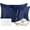Navy Blue - 2Pack, variant on THXSILK Silk Pillowcase, 22 Momme Silk Pillow Cover for Hair and Skin, Both Side 100% Mulberry Silk Bed Pillowcase with Hidden Zipper, Hypoallergenic, Soft, Breathable