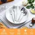thumbnail image 6 of Mainstays Swirl 49 Piece Stainless Steel Flatware and Organizer Tray Set, Silver, Service for 8 3.29 lb, 6 of 13