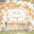 thumbnail image 2 of Boho Baby Shower Banner Neutral Gold Baby Shower Party Decorations A Sweet Little Baby is On The Way Banner for Neutral New Baby Party, Gender Reveal Party Decor, 2 of 8