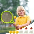 thumbnail image 7 of Kids Tennis Racket,15 Inch Plastic Tennis Racket with 3 Balls and 3 Shuttlecocks for Kid, Tennis Racquets Gift Set for Children Toddler Outdoor/Indoor Sports Kindergarten Toy Play, 7 of 7