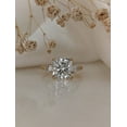 thumbnail image 5 of SOLITAIRE JEWELS 3.1Ct Cushion Moissanite Diamond 3 Stones Engagement Solitaire Ring for Women Solid 14k Yellow Gold, 14k Yellow Gold Solitaire Ring, 5 of 7