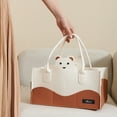 thumbnail image 4 of Sunveno Baby Diaper Caddy, Nursery Storage Bin and Car Organizer Basket, Bear, 4 of 7