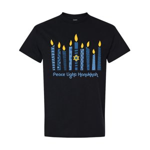 Peace Light Hanukkah Graphic T-Shirt