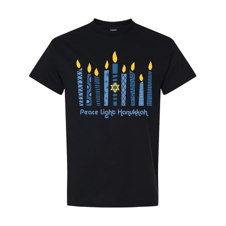 Peace Light Hanukkah Graphic T-Shirt