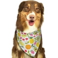 thumbnail image 6 of Naloa Avocado And Pineapple Dog Bandanas 1PC Washable Triangle Dog Scarfs Premium Durable Fabric, for Small Medium Large Dogs and Cats, 6 of 6