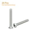 thumbnail image 3 of M6x60mm Oval Head Phillips Machine Screws, 25 Pack 304 Stainless Steel Slightly Raised Countersunk Head Screws, 3 of 5